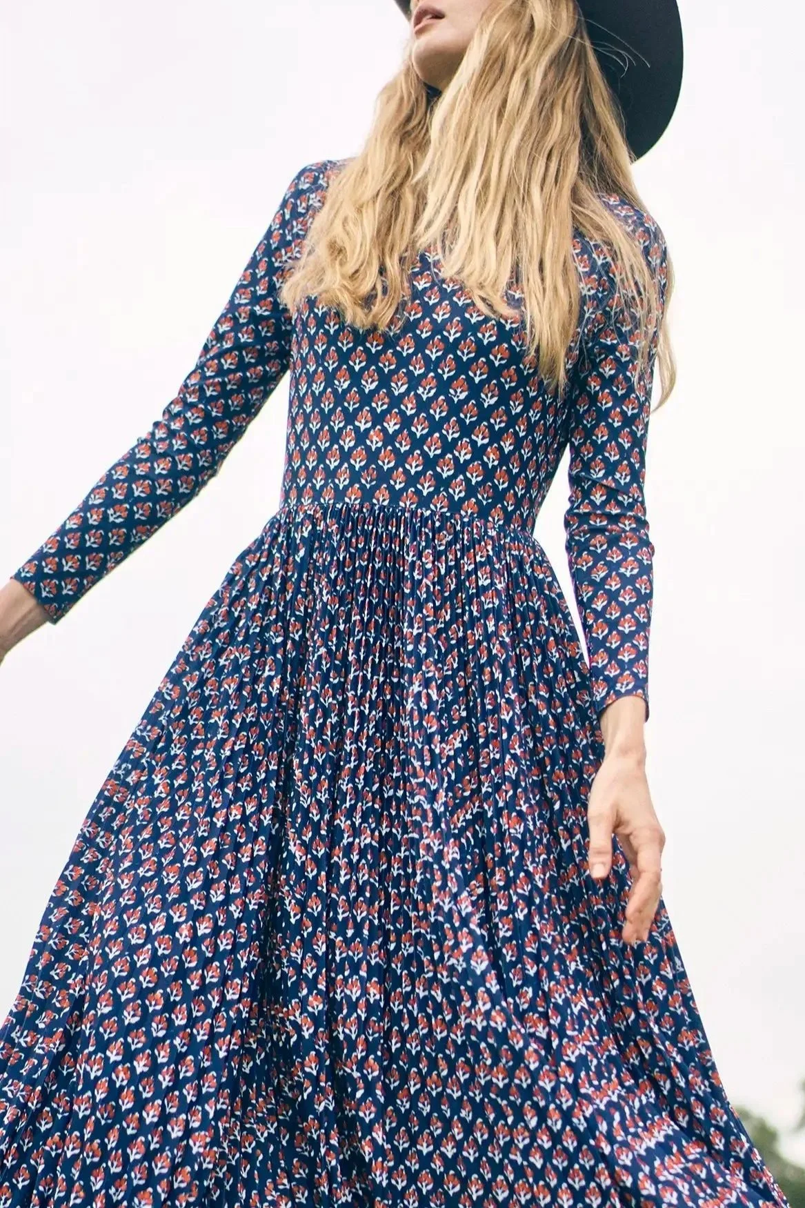 Hunter Bell Sabine Dress - Autumn Fleur Navy