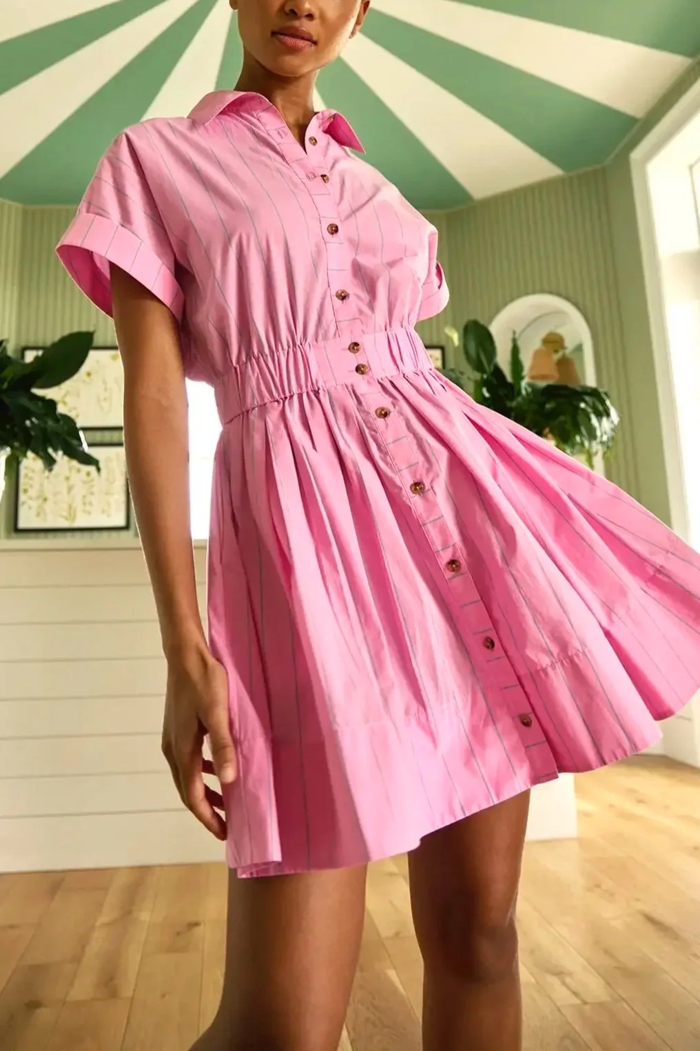 hermione granger dress Hermione Granger Yule Ball Ruffled Pink Dress – Celebrity Glamz main image 1