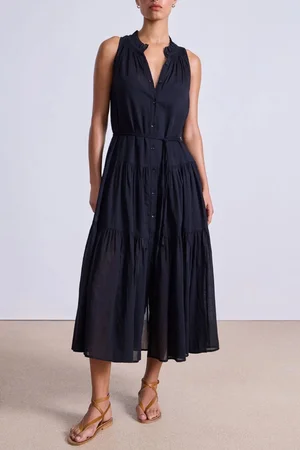 Apiece Apart Trinidad Tank Dress - Black Emory Clothing Apiece Apart Trinidad Tank Dress - Black Emory Clothing