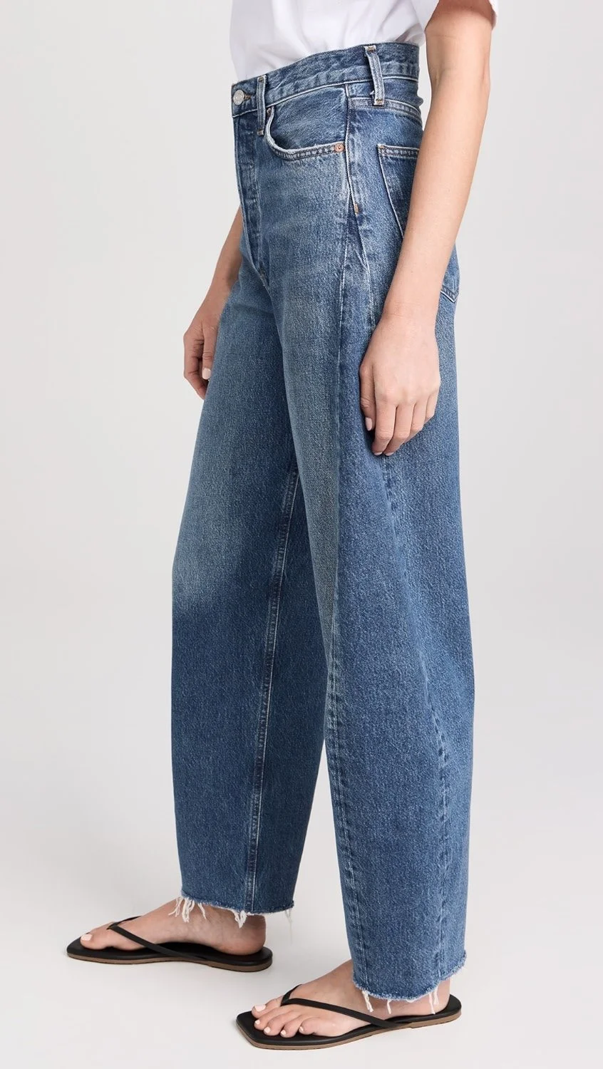 Agolde Luna High Rise Pieced Taper - Split — Emory Clothing