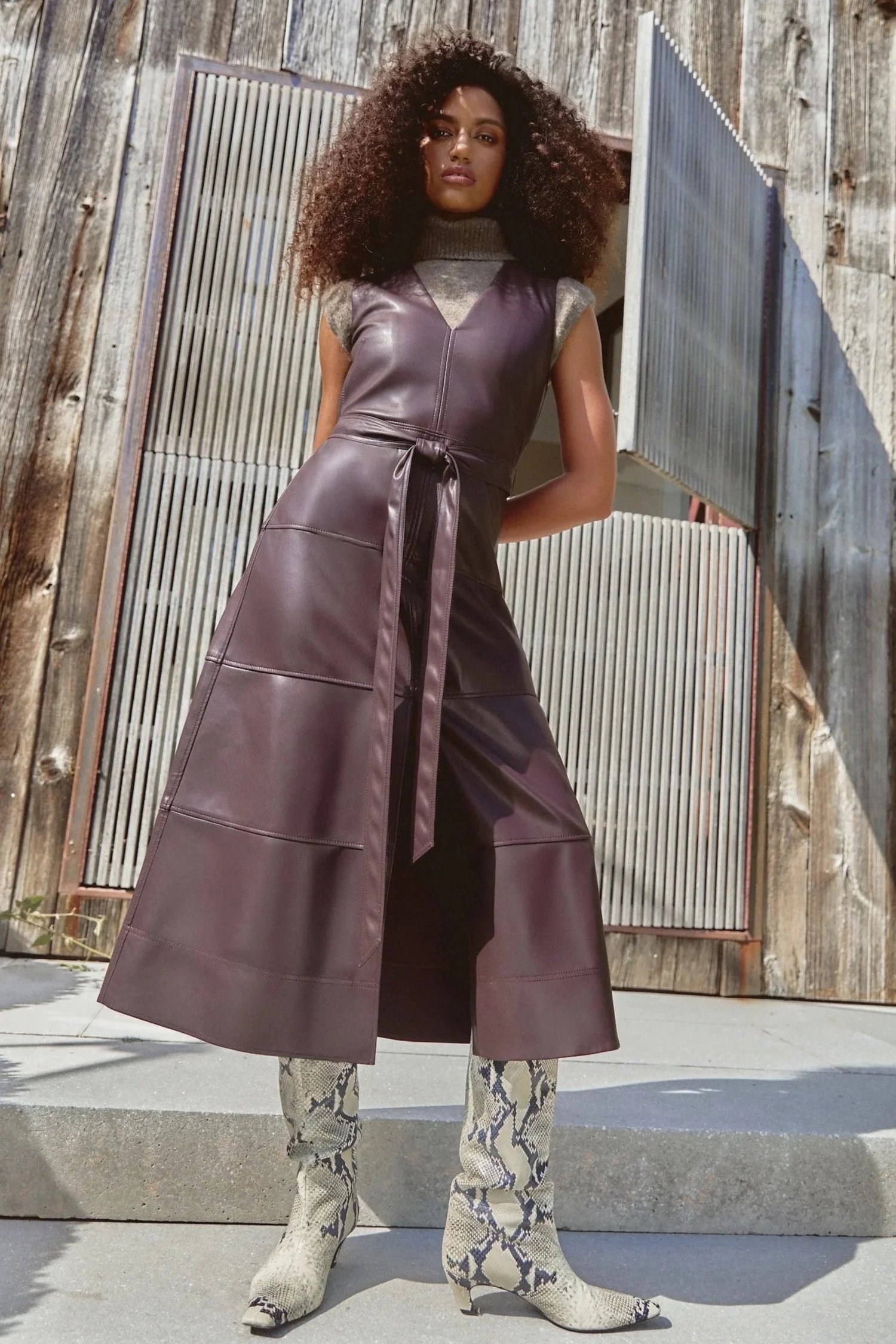 Tanya Taylor Reinella Dress - Oxblood  Emory Clothing