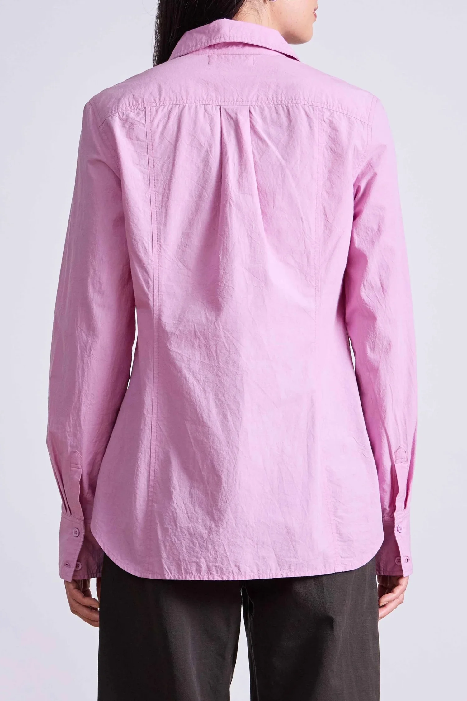 slim fit dress slacks Ash & Erie Pink Wrinkle Resistant Dress Shirt for Short Men main image 1