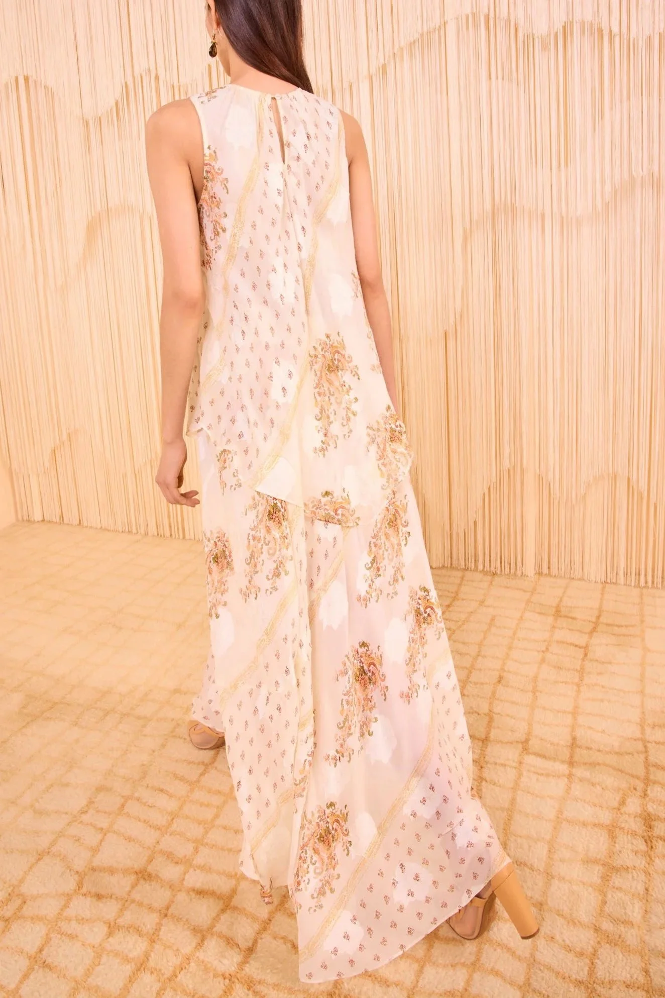 Ulla Johnson Caprice Floral Layered Silk Blend Dress in Alabaster at Nordstrom, Size 6 Ulla Johnson Caprice Floral Layered Silk Blend Dress in Alabaster at Nordstrom, Size 6