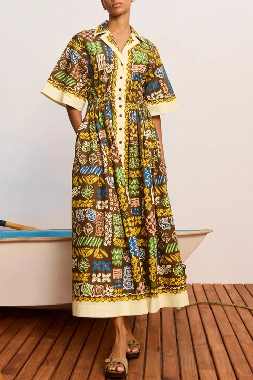 yellow maxi dress with split Honey Yellow Maxi Dress - US 6 main image 1