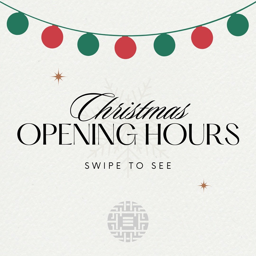 🎄 CHRISTMAS OPENING HOURS 🎄

Make sure you book your appointment in time for Christmas! To see availability, please see our recent post! 🎅