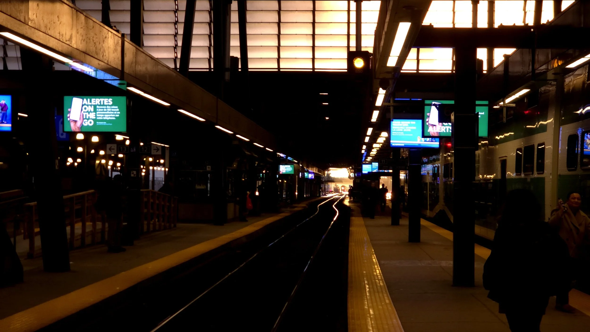Railways Fall Sunset