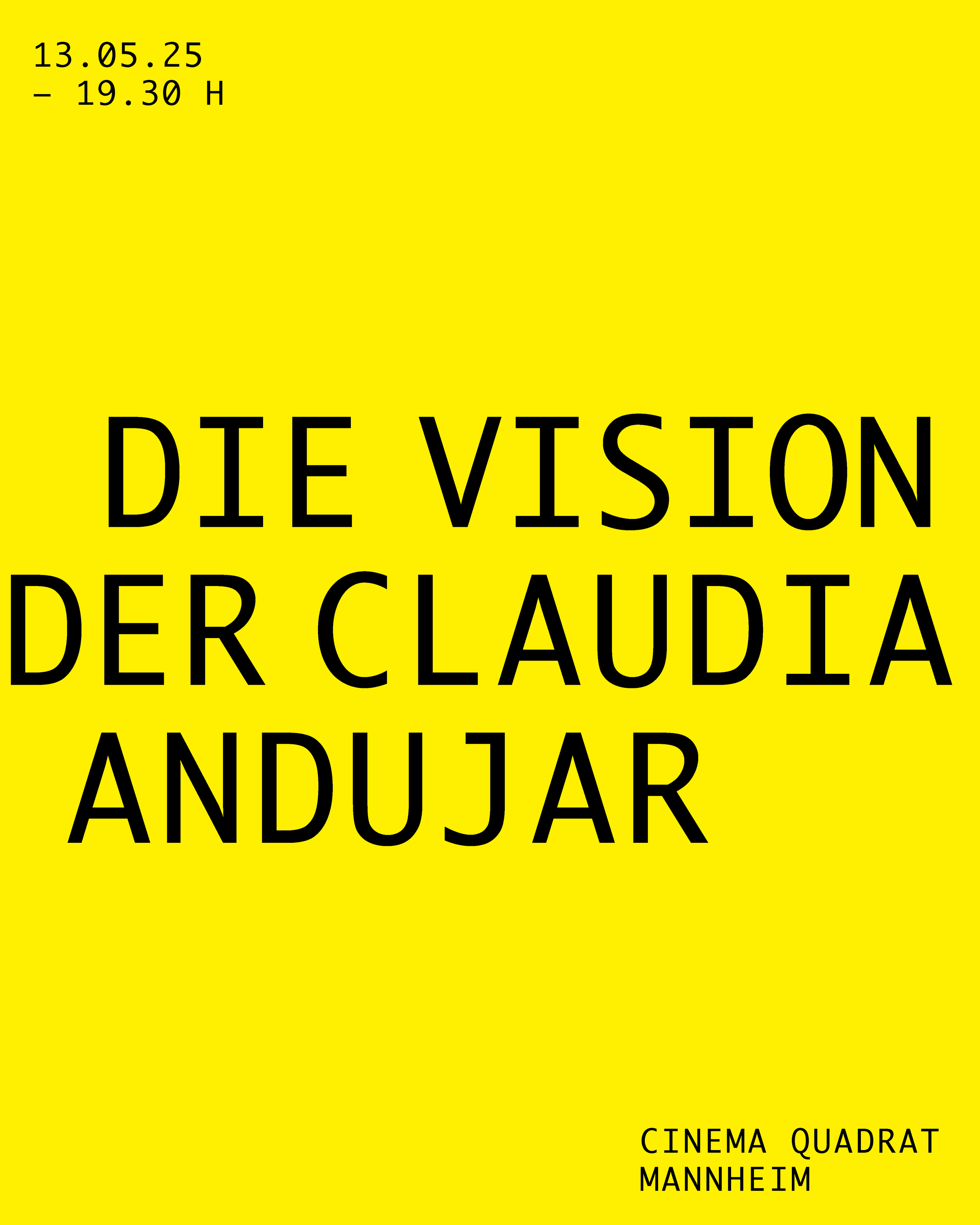 Filmvorführung: Die Vision der Claudia Andujar