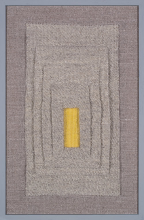  Yellow Doorway    wool and linen    13” x  21”  