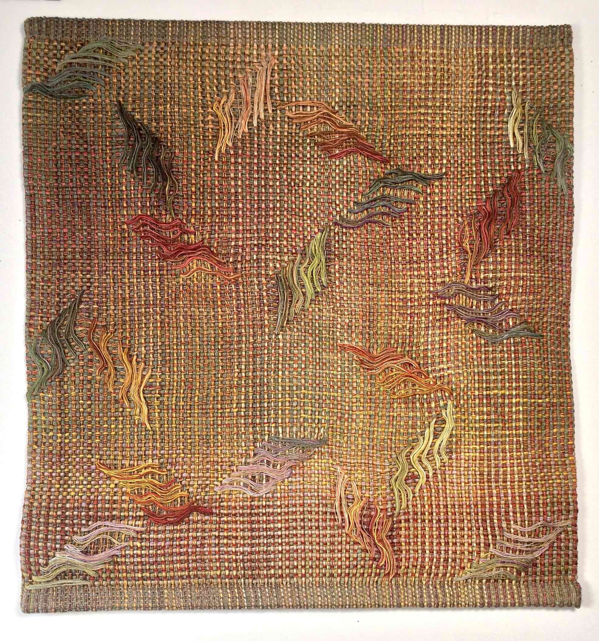    Last Leaves #2     Linen    16” x 17”  