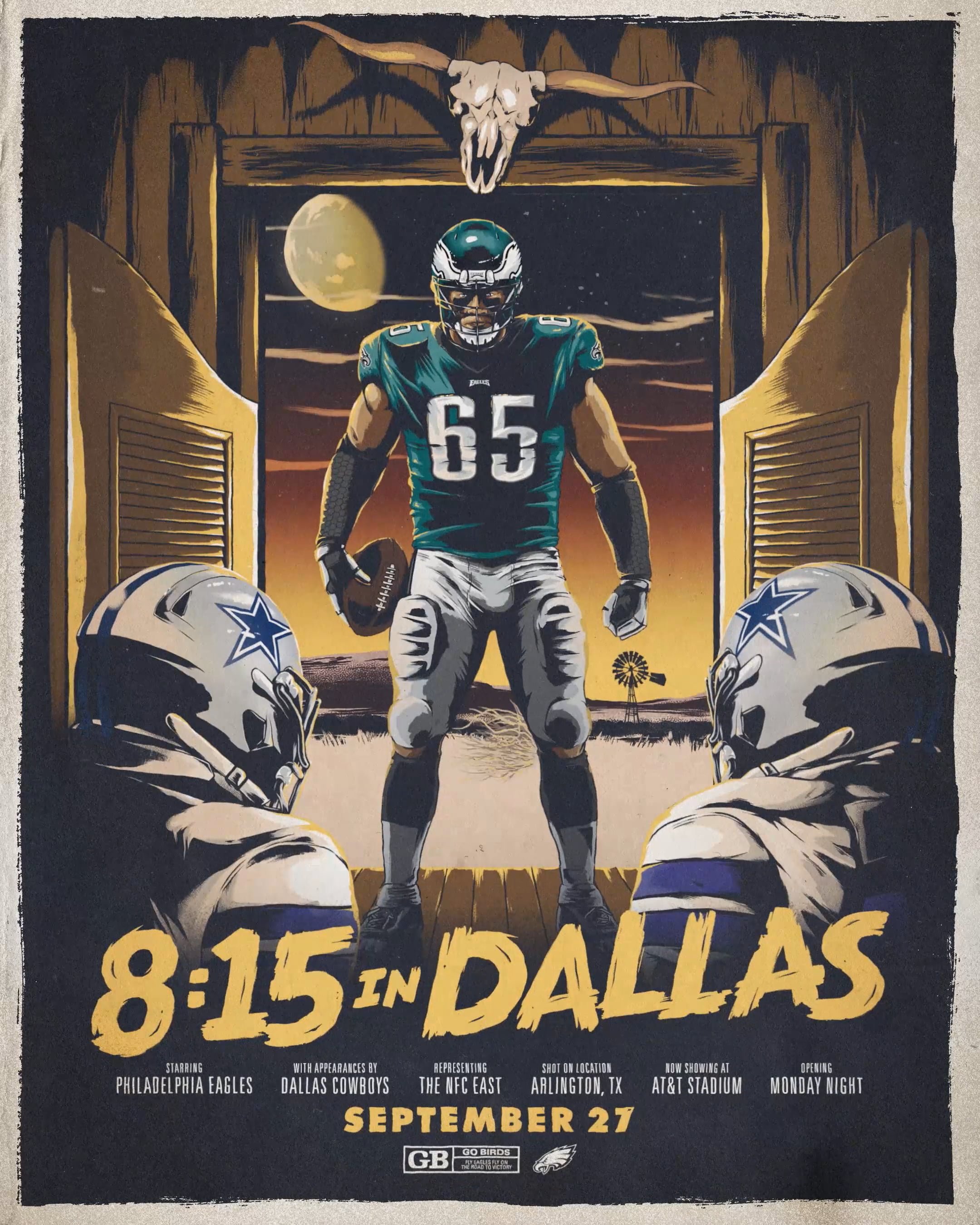 Eagles // Cowboys Game Day Poster