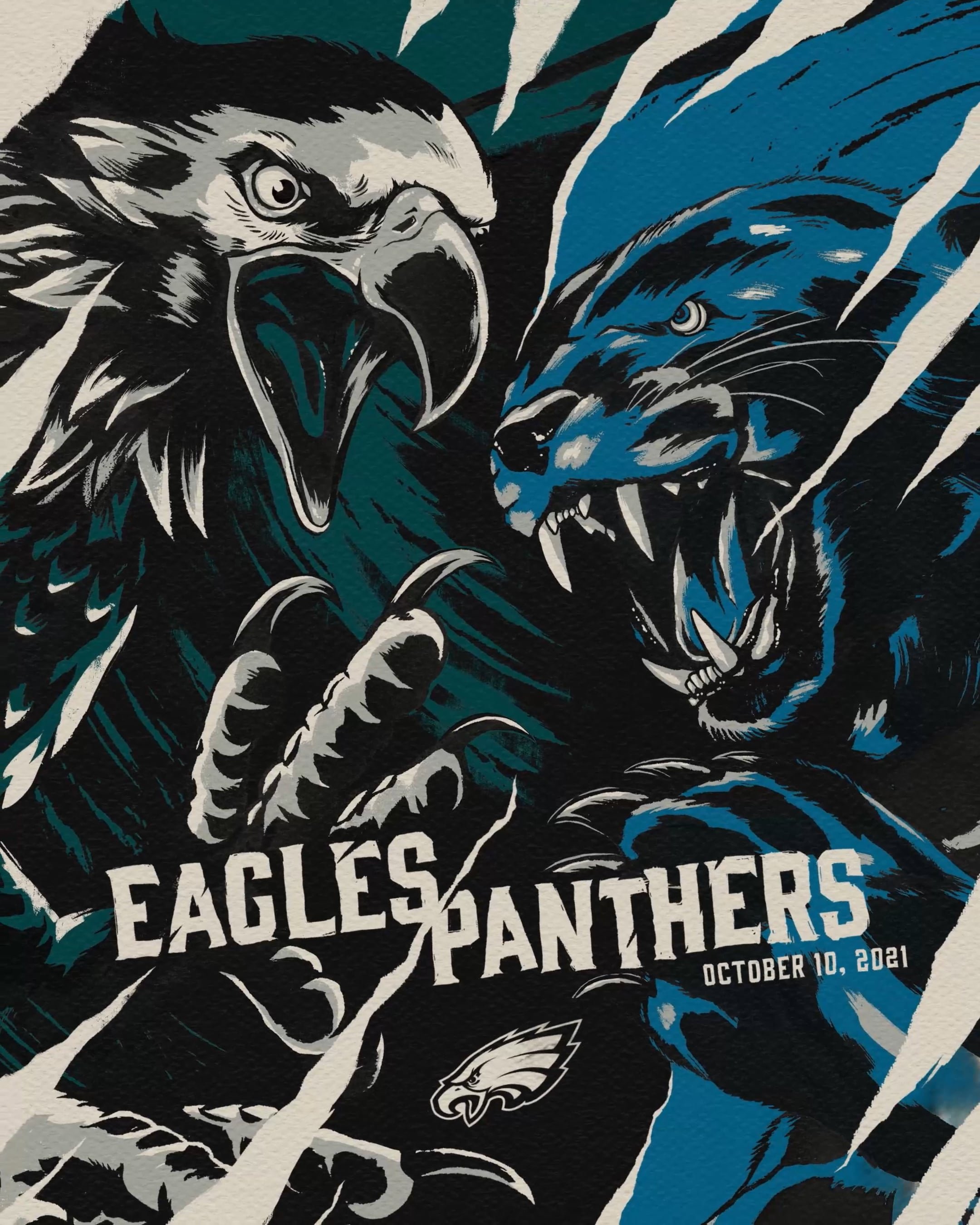 Eagles // Panthers Game Day Poster