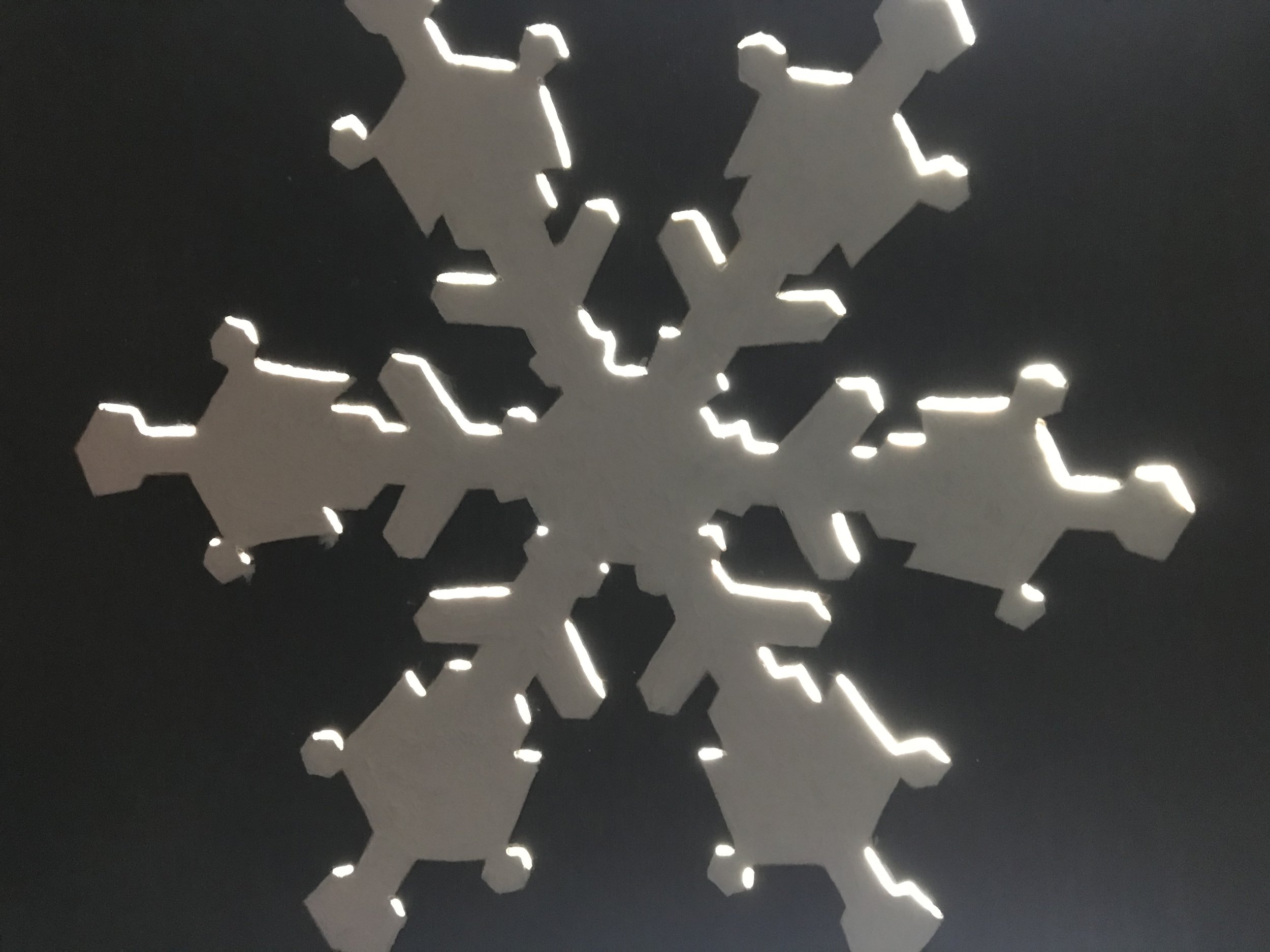 Backlit LED Snowflake