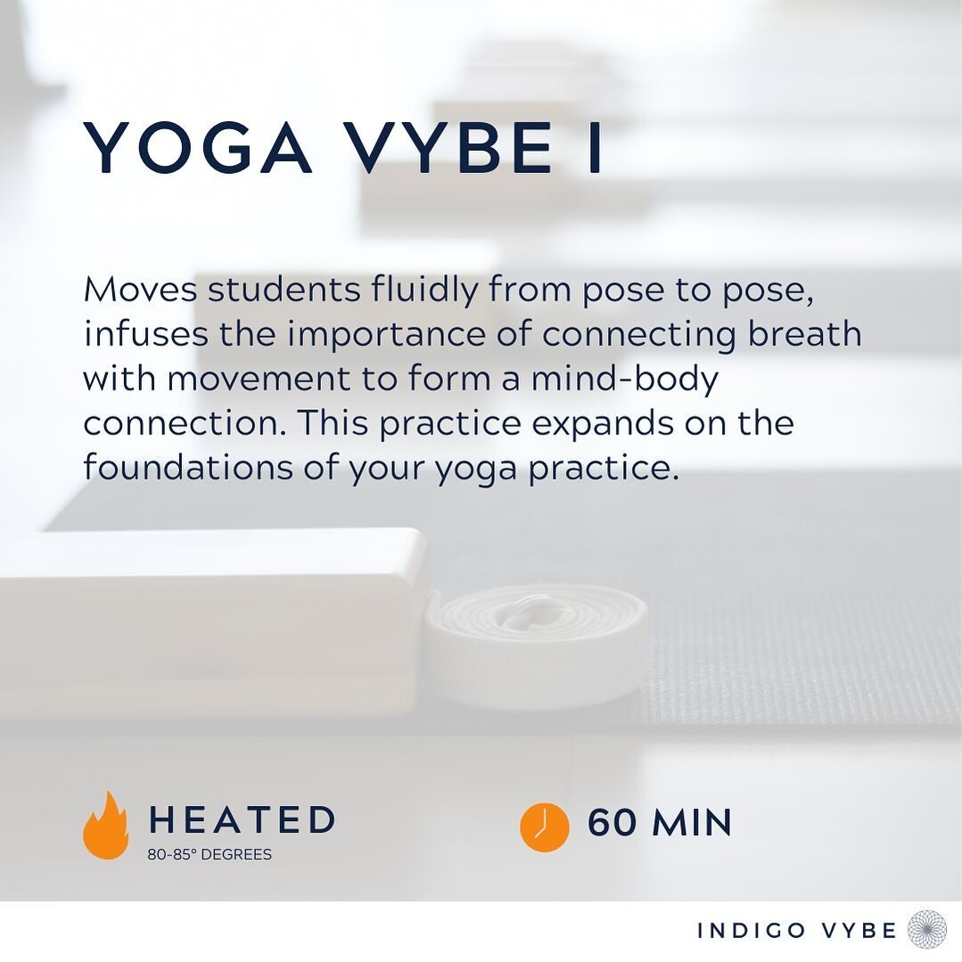 We have classes for all levels, Yoga Vybe I is a great class for all levels. 

Yoga Vybe I is currently offered:
Thursdays 6:15pm with @jespastorino
Friday 8:00am with @mhuffman_yoga