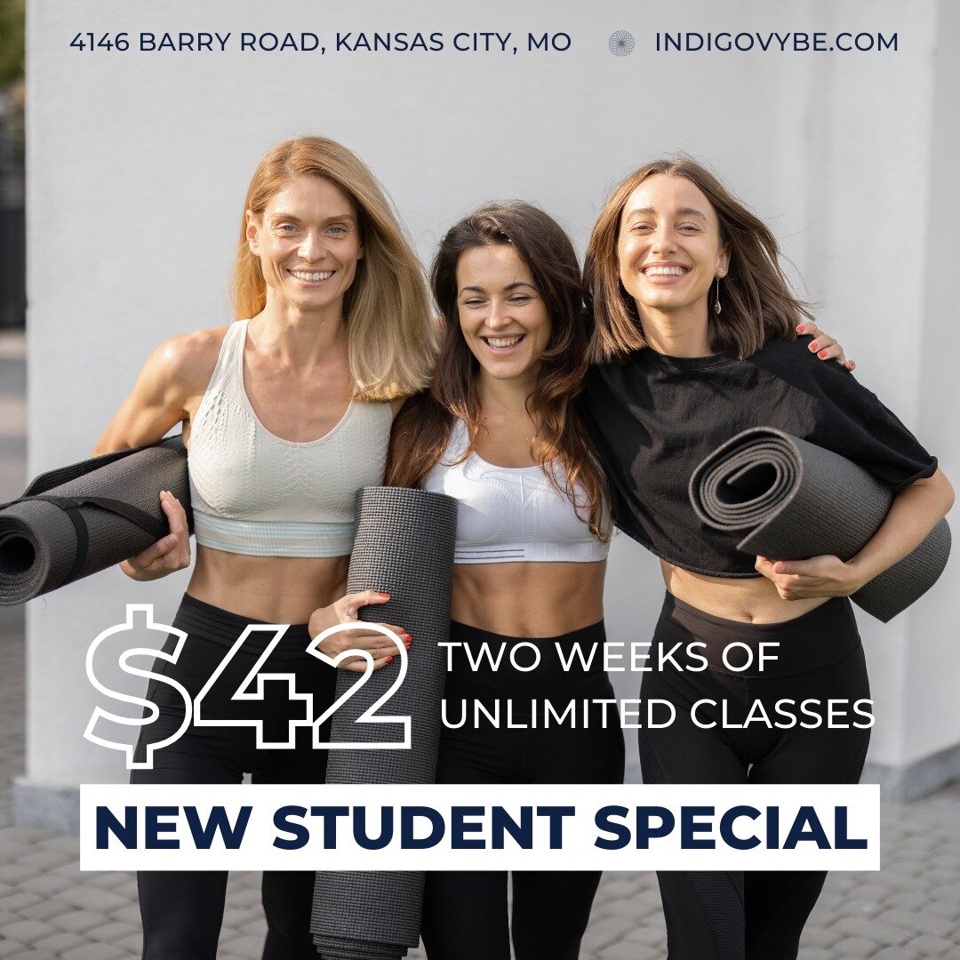 Come for the yoga, stay for the VYBE! Local residents Kansas City residents, for the next couple of weeks your first class is FREE! 

Tag a friend in the comments, sign up and book your spot online or on our app! We look forward to meeting you on you