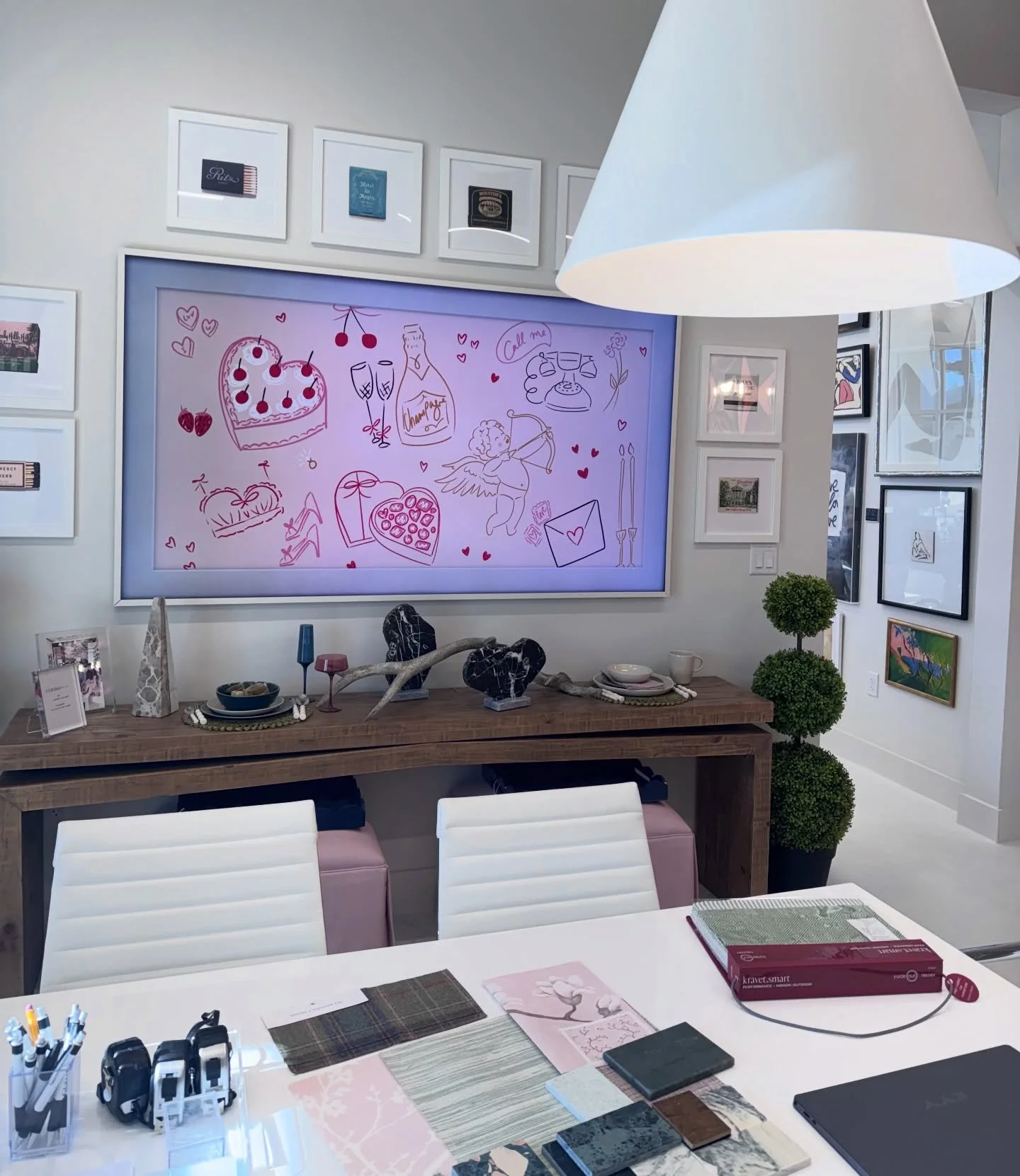 Studio is feeling the love!💗 This is where we can dream up a design that you love for years. Give us a call and let&rsquo;s discuss next steps!