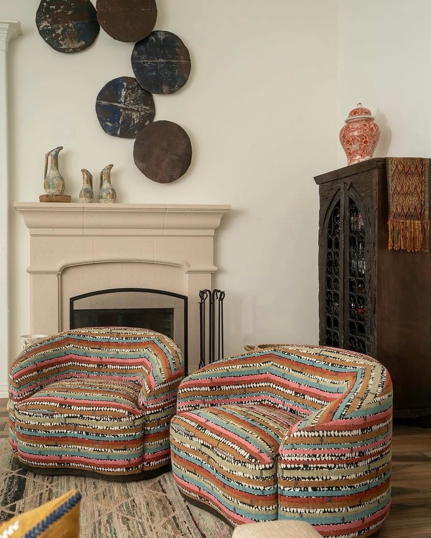 Custom upholstery projects get dreamed up here in our studio! Our sample library is full of fabric swatches and trim samples to bring it all to life. From headboards to window treatments to ottomans to chairs&mdash;we&rsquo;ll help you plan it all!