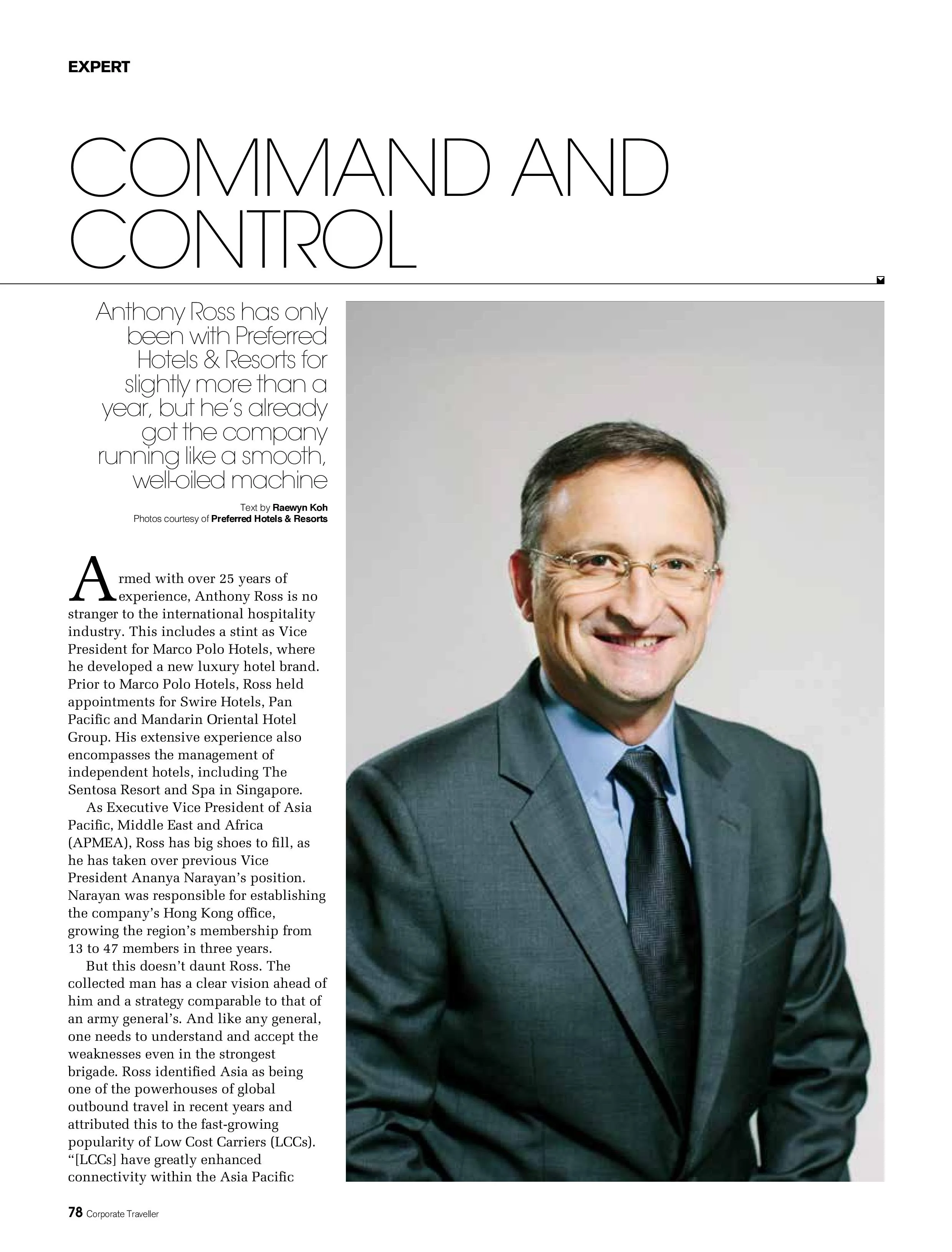 Corporate Traveller | October/November/December 2015 | Expert: Command and Control