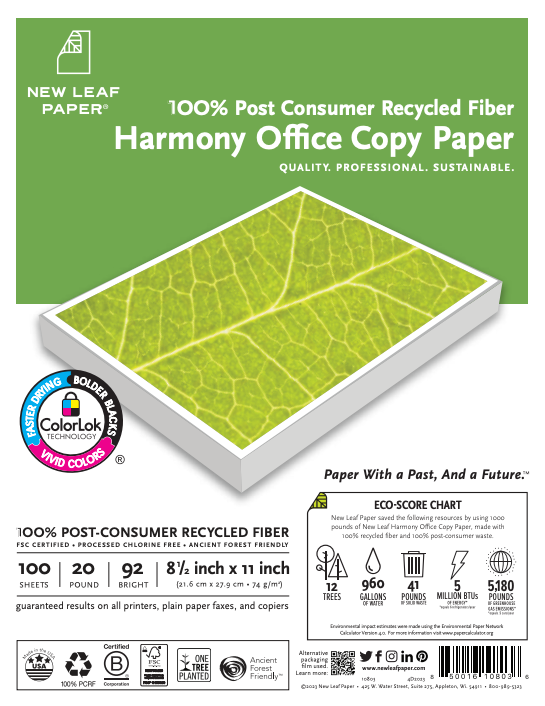 Harmony Recycled Office Paper