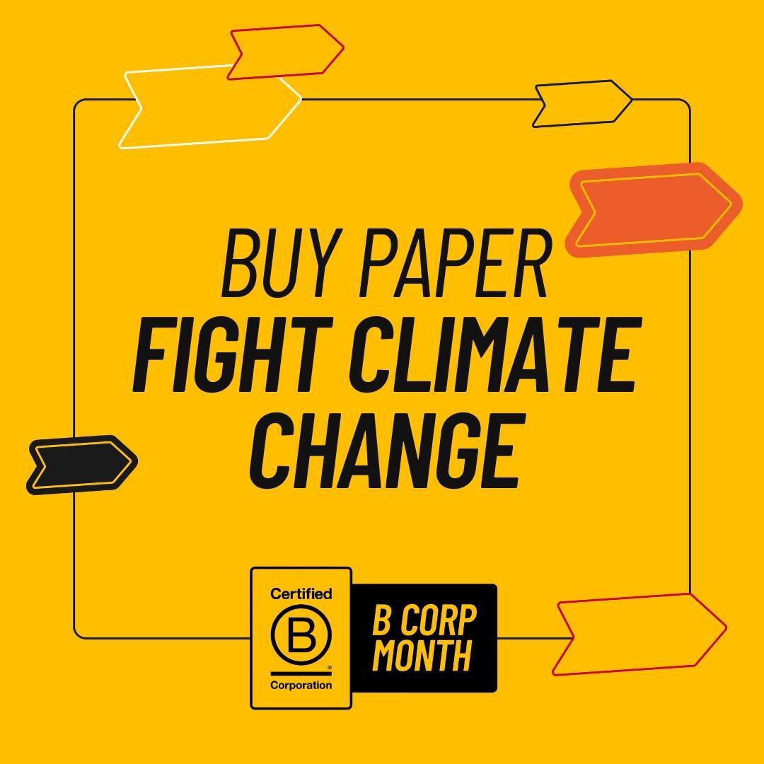 Can paper actually be part of the solution to combat climate change? Yes! When it's made with post-consumer recycled fiber! Not only does PCRF save trees because they didn't have to be cut down in the first place, but it also saves water and energy a