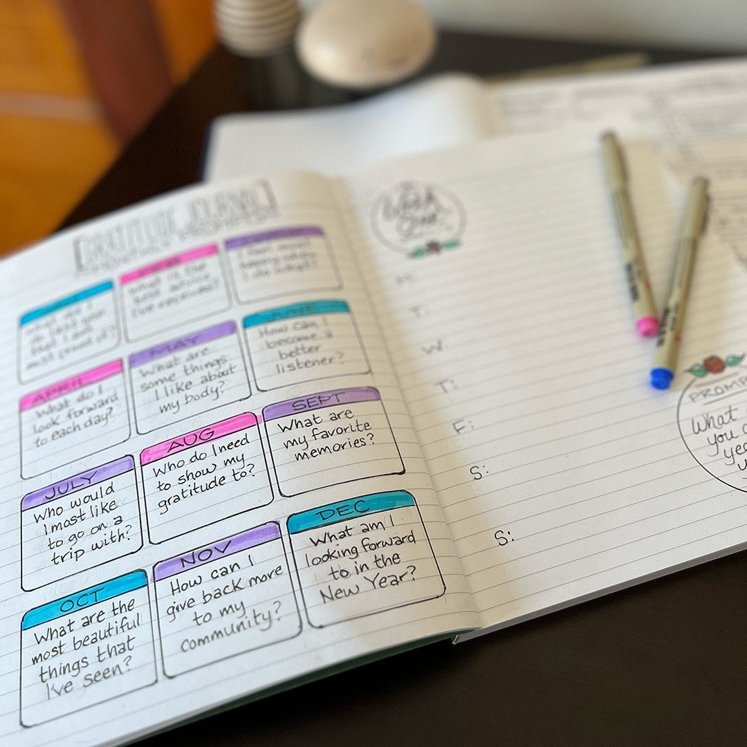 How do you Bujo? Are you lined page fan? Lined pages are great for those who like to keep lists, take notes, or write creatively. Gratitude journaling is a great way to reduce stress, cultivate a positive mindset, and improve happiness. #MeaningfulMa