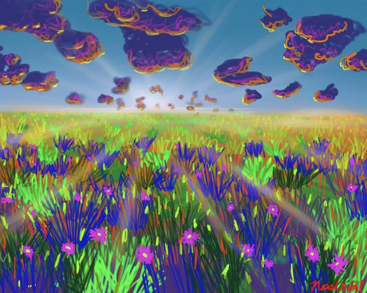 Day in Paradise 2021 Digital Painting 