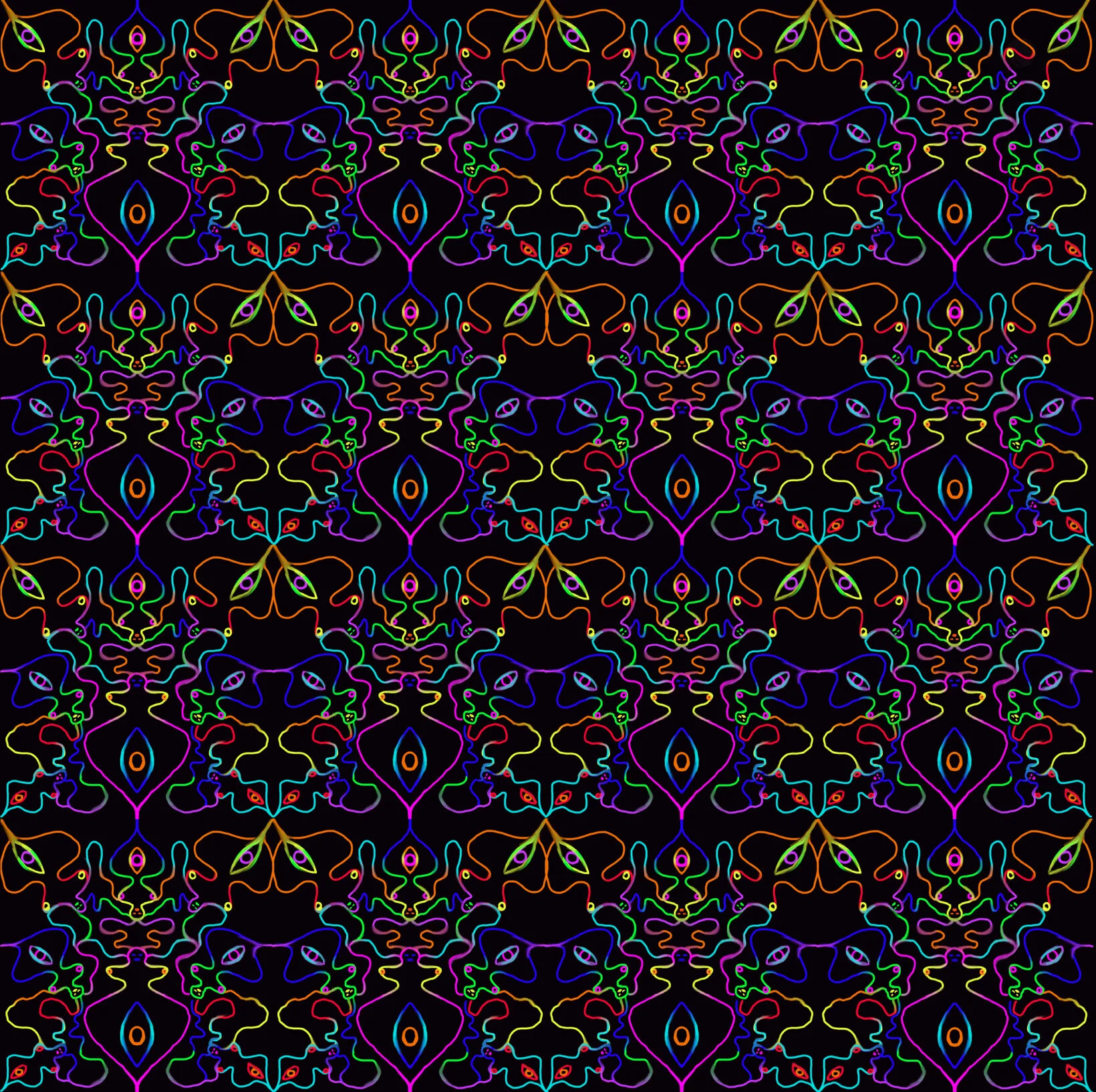 Seven Dancing Women Series #2 2021 Digital Painting 