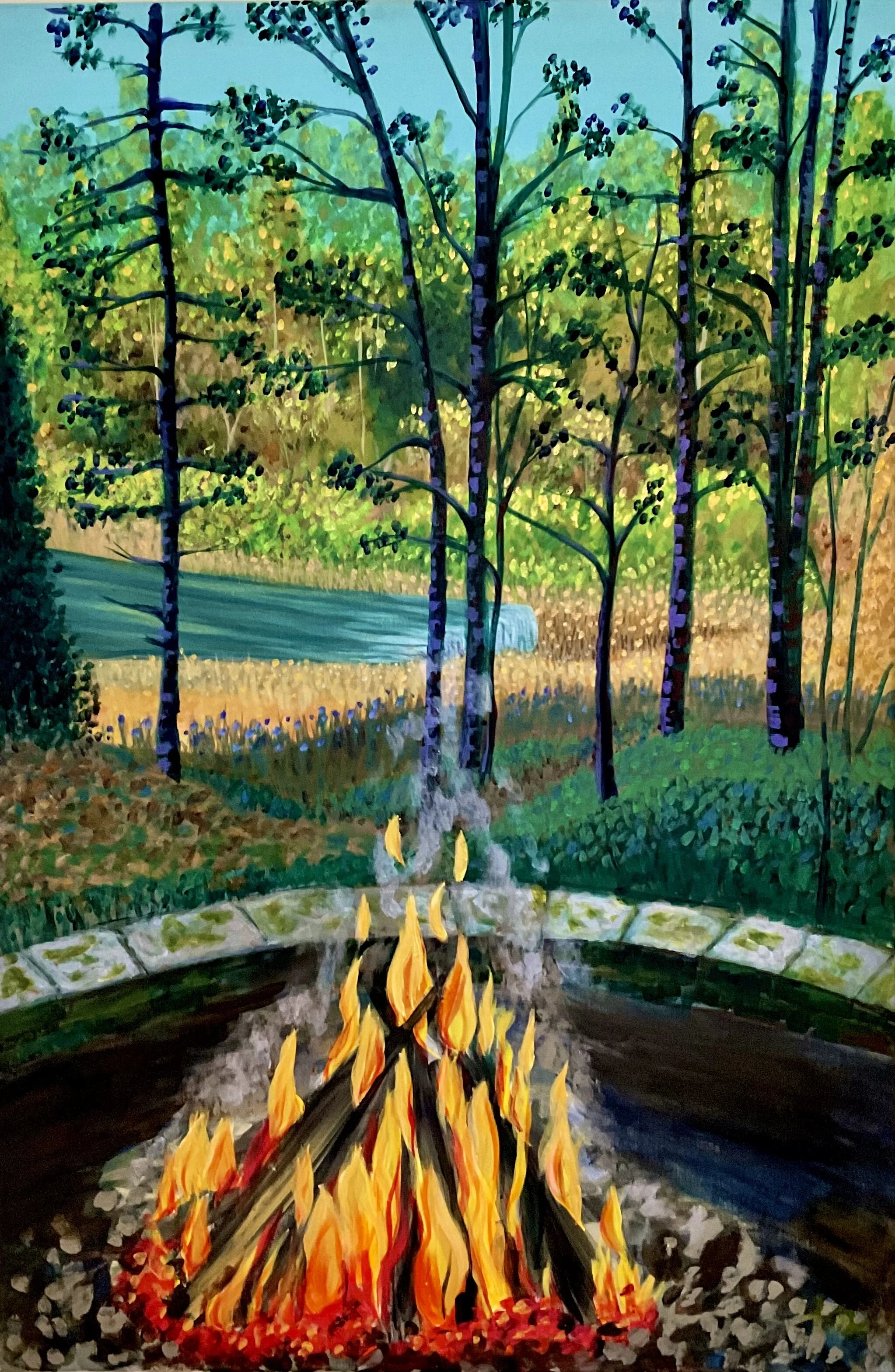 Country Camping 2020 Acrylic on Canvas