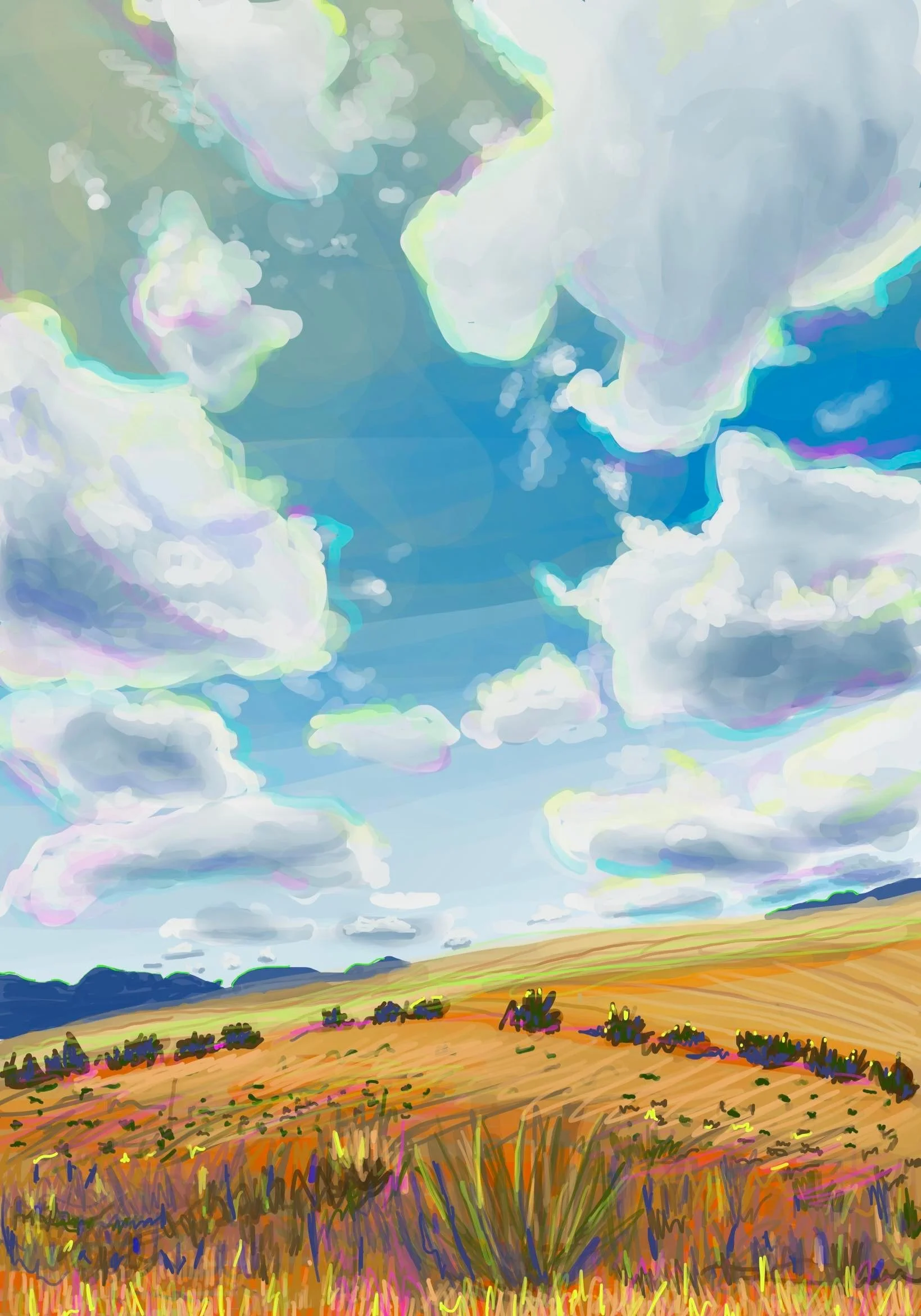 Long Drives 2023 Digital Painting