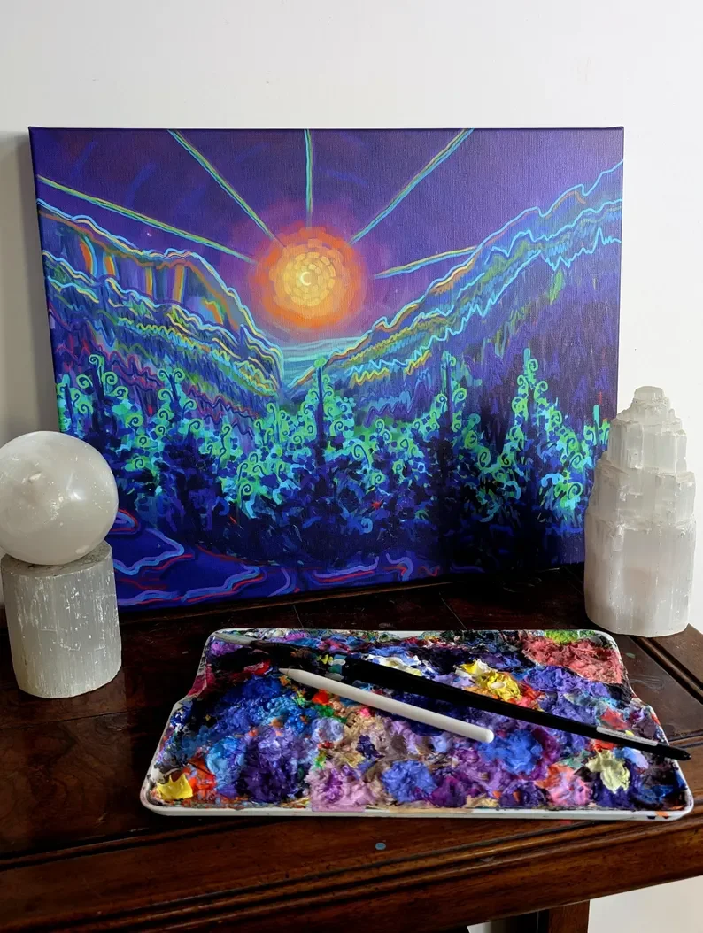 Night Hike - Canvas Print