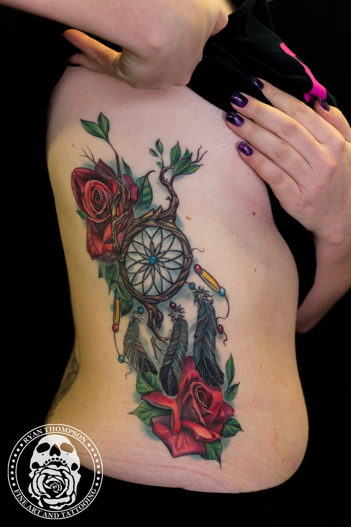 Marisa's Roses and Dreamcatcher Re-work