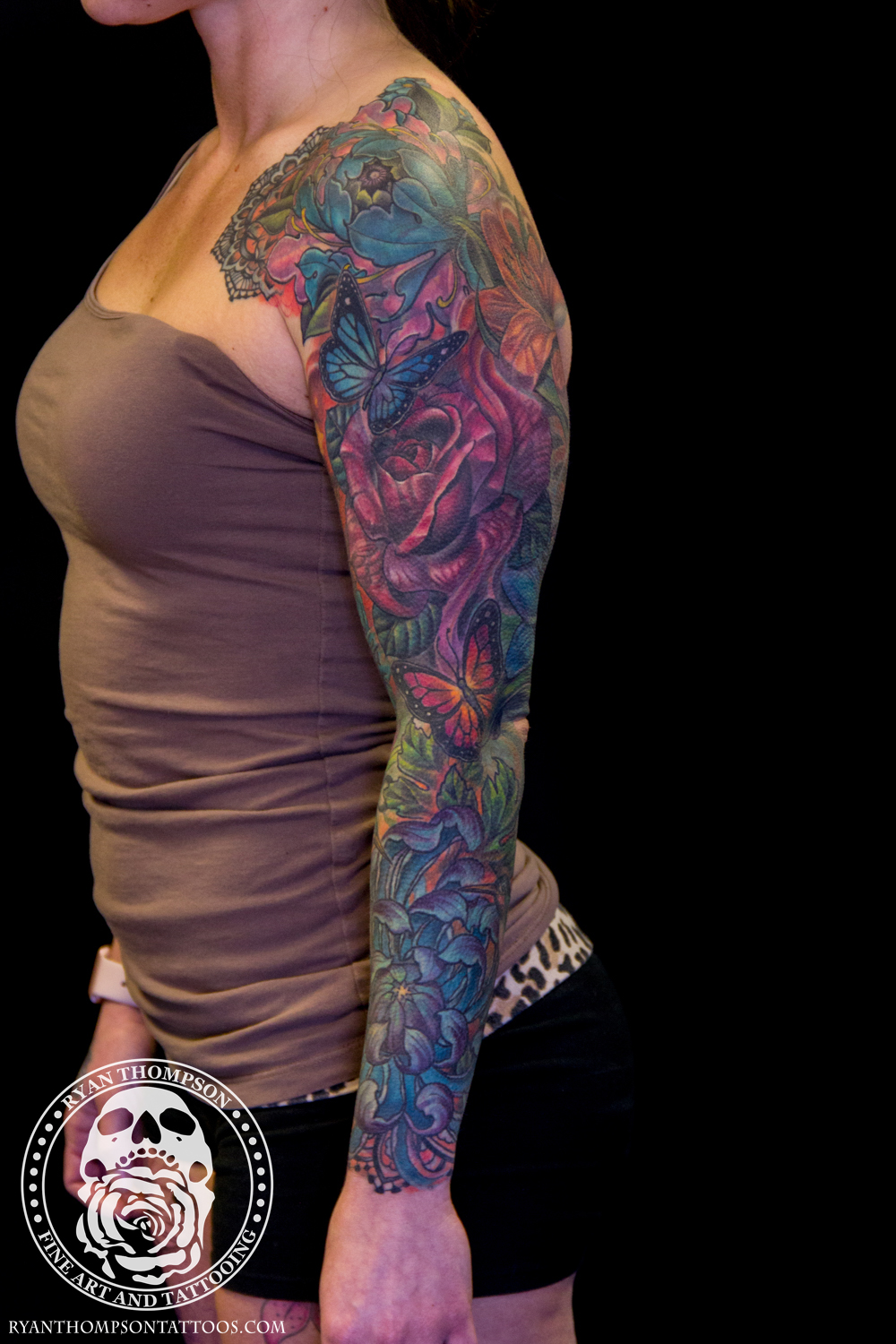 Nikki's Flower Sleeve Cover-Up