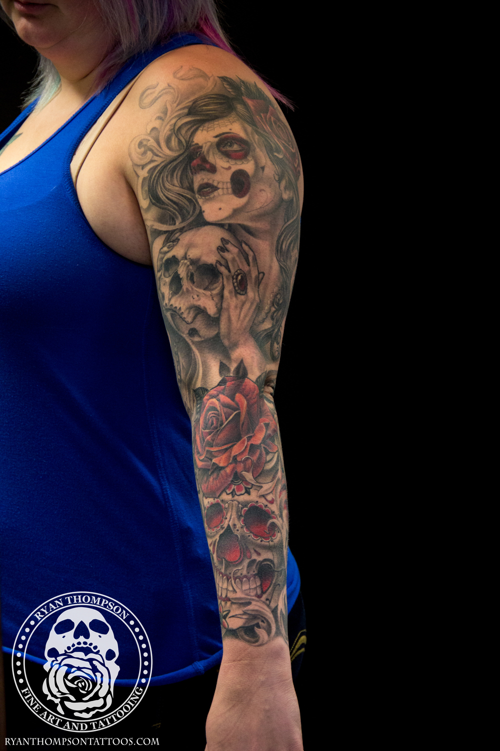 Brittany's Day of the Dead Sleeve