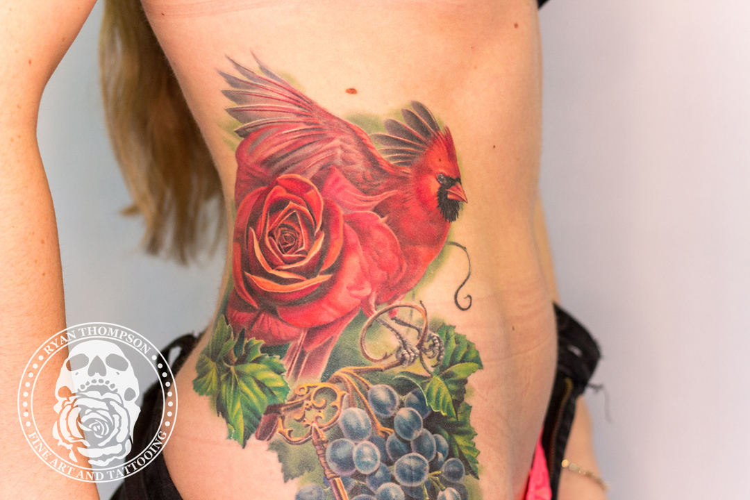 Bird Rose tattoo  Jonathan Roach  Flickr