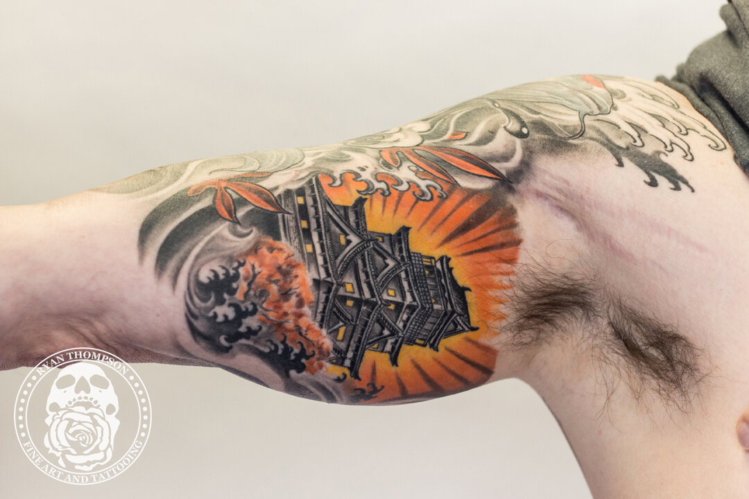 John's Koi Half-Sleeve — Ryan Thompson - Prophecy Tattoo
