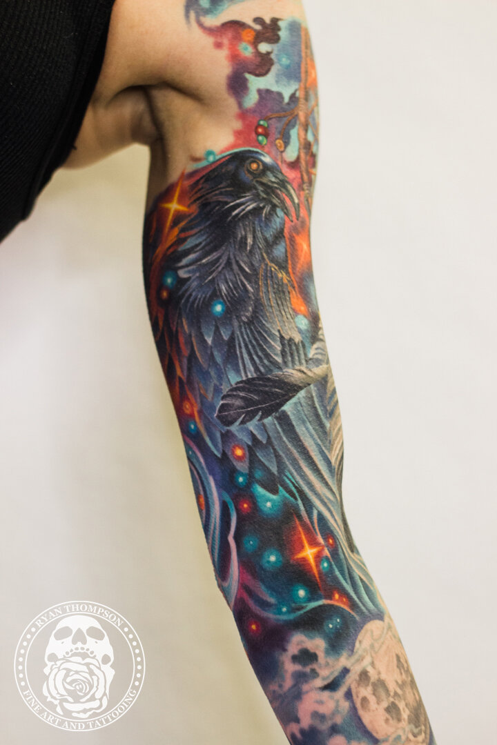 RyanThompsonTattoos_color_tattoo_sleeve_space_raven_dreamcatcher_compass_mountain_feather_coverup-004.jpg
