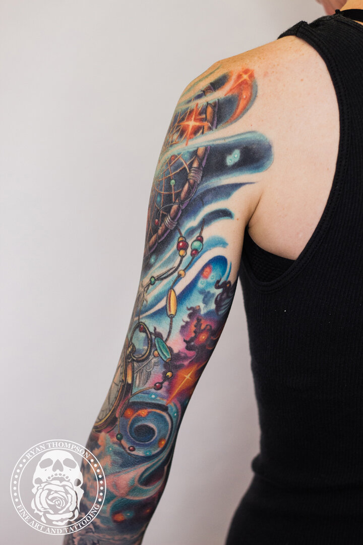 RyanThompsonTattoos_color_tattoo_sleeve_space_raven_dreamcatcher_compass_mountain_feather_coverup-015.jpg