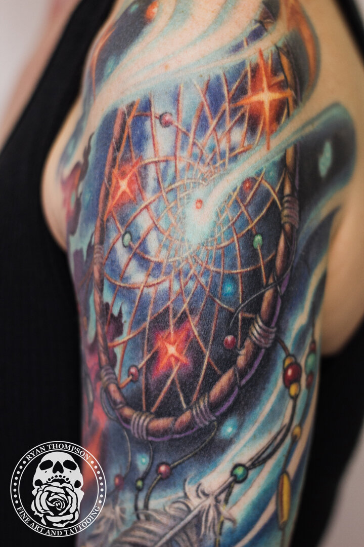 RyanThompsonTattoos_color_tattoo_sleeve_space_raven_dreamcatcher_compass_mountain_feather_coverup-017.jpg