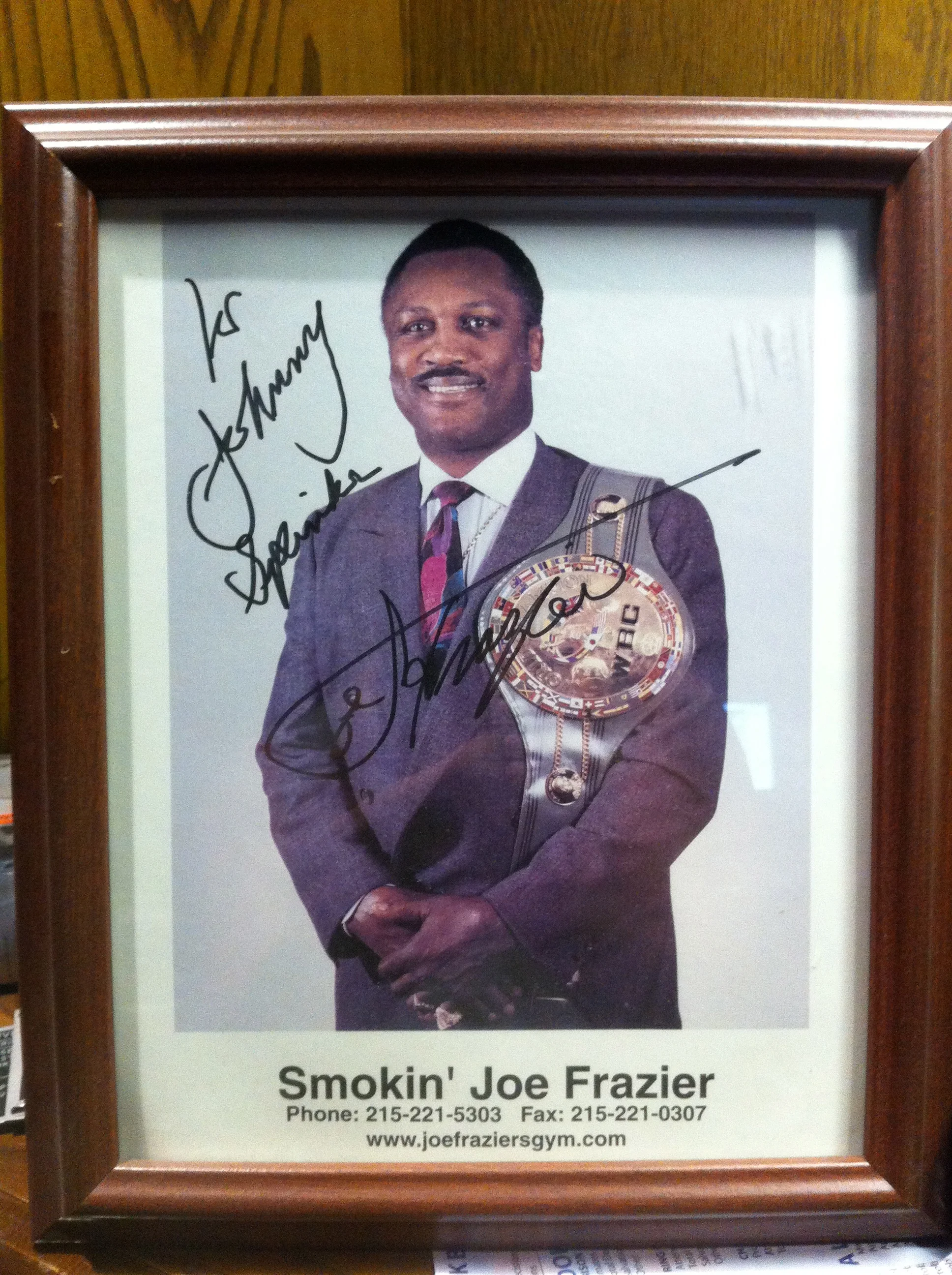 Heavyweight Champion Joe Frazier