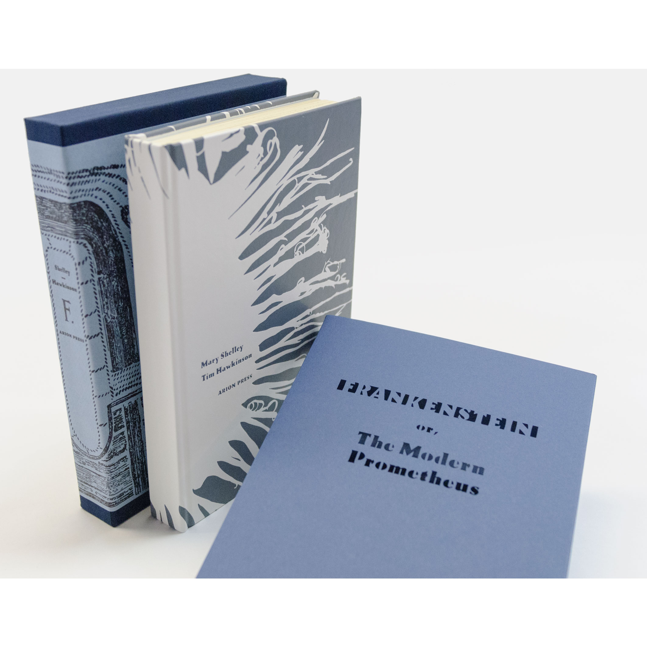 Frankenstein book cover and slipcase