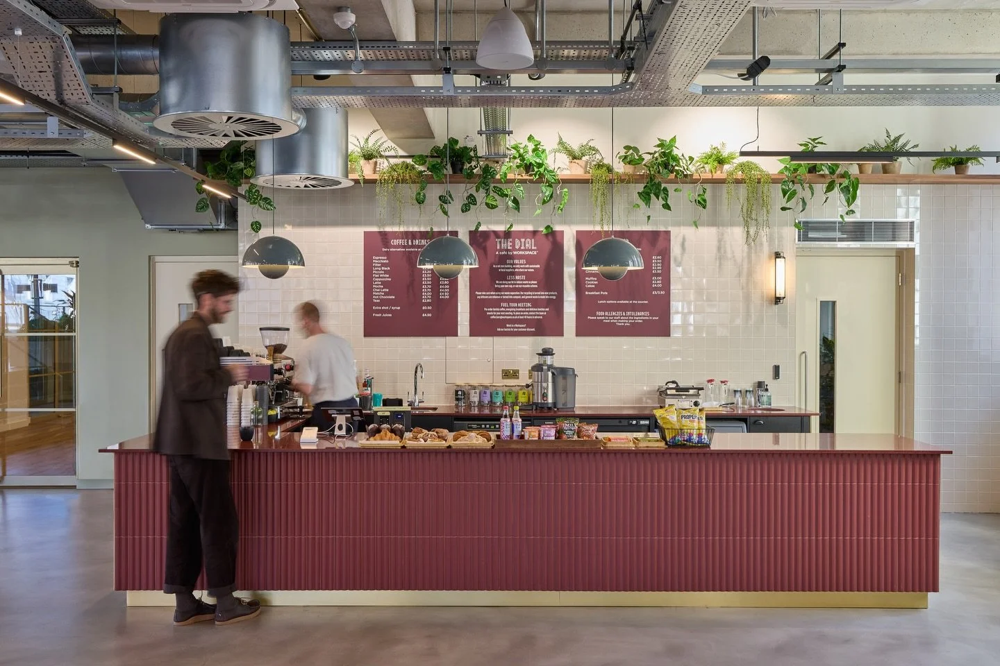A little Trifle* magic @workspacegroup Leroy House earlier this year ✨

****SWIPE ⬅️TO SEE THE BEFORE****

CAFE:

Designed as the social heart of the building, the caf&eacute; at Leroy House blends warm, earthy tones with rich textures and flexible s
