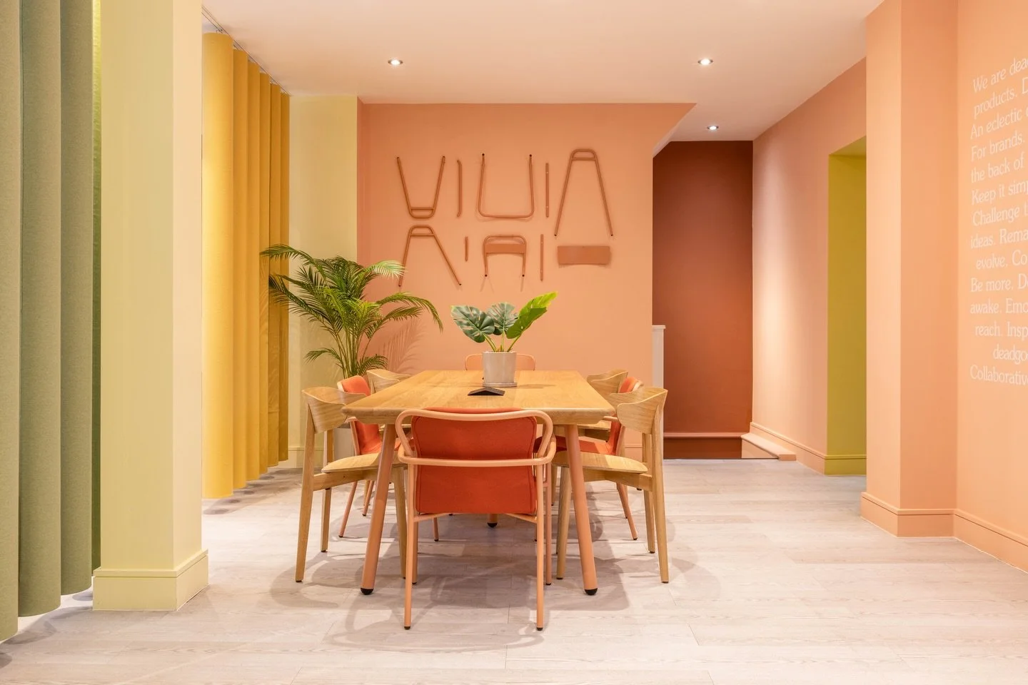 The next colour theory lesson is: #ColourBlocking 🎨

Colour blocking is about using distinct areas of colour to define zones and add visual energy. Think confident contrasts, clean lines and intentional placement.

In our project for the @deadgoodlt