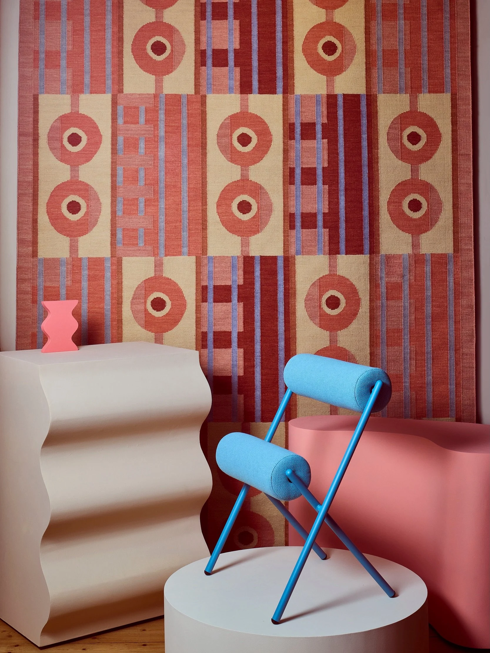 We loved curating the @floor_story showroom for &lsquo;Configurations&rsquo;, bringing five new rug collaborations together with some rather lovely furniture from @sancal.

With so many bold colours, patterns and personalities in the mix, where do yo