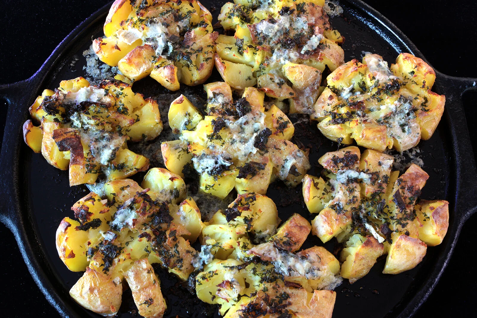 Smashed Rosemary Potatoes