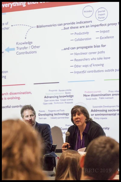 Susan Morris from the panel: Bibliometrics: Who Cares?