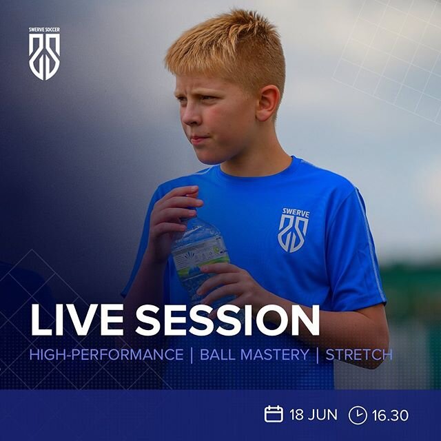 🎥 Our free online live session starts at 4.30pm this afternoon via &lsquo;Google Meet&rsquo;. You will need a 3x3m space, 2x markers, 1x ball and plenty of water!

DM us for your link!