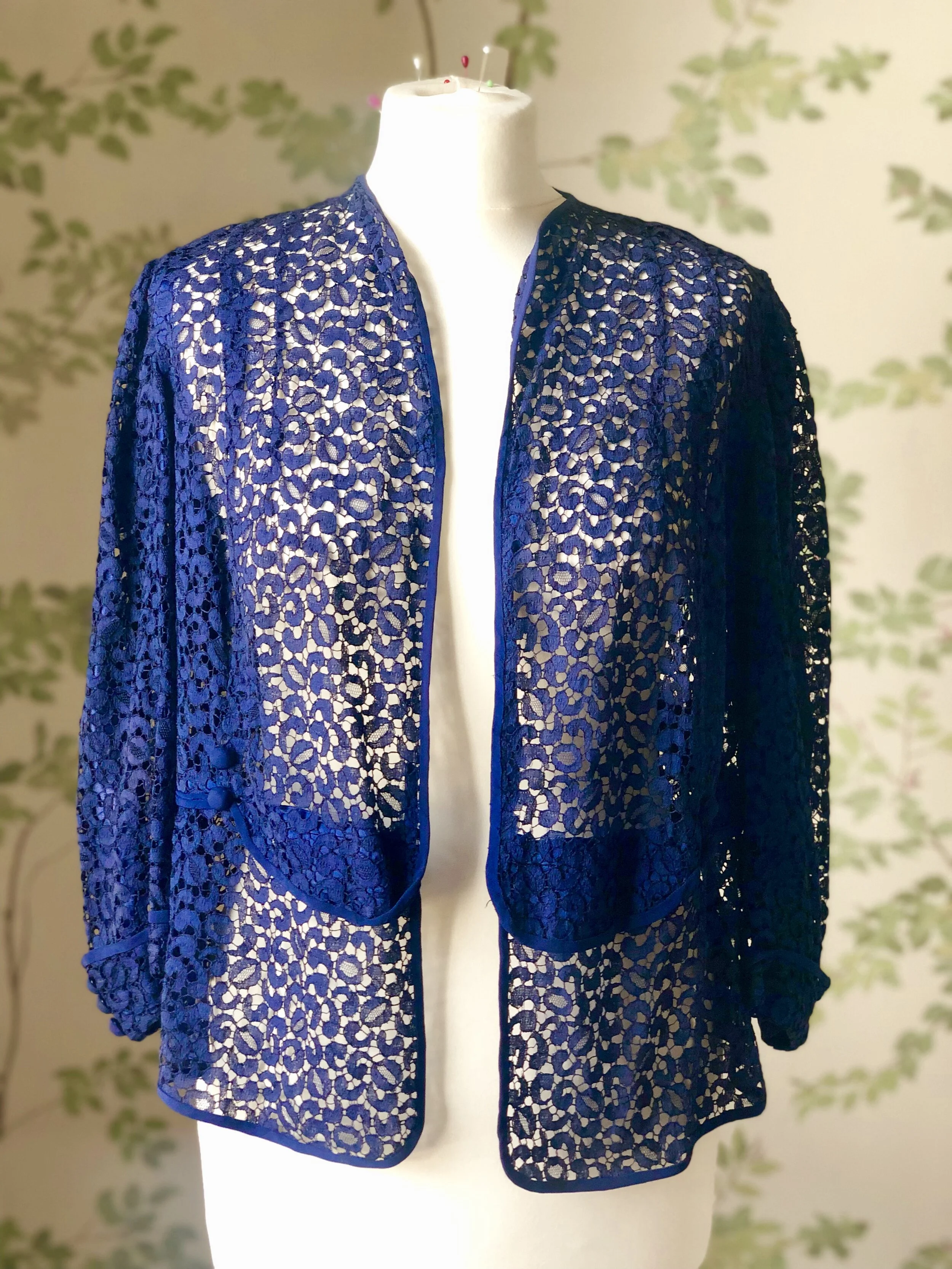 navy lace jacket next