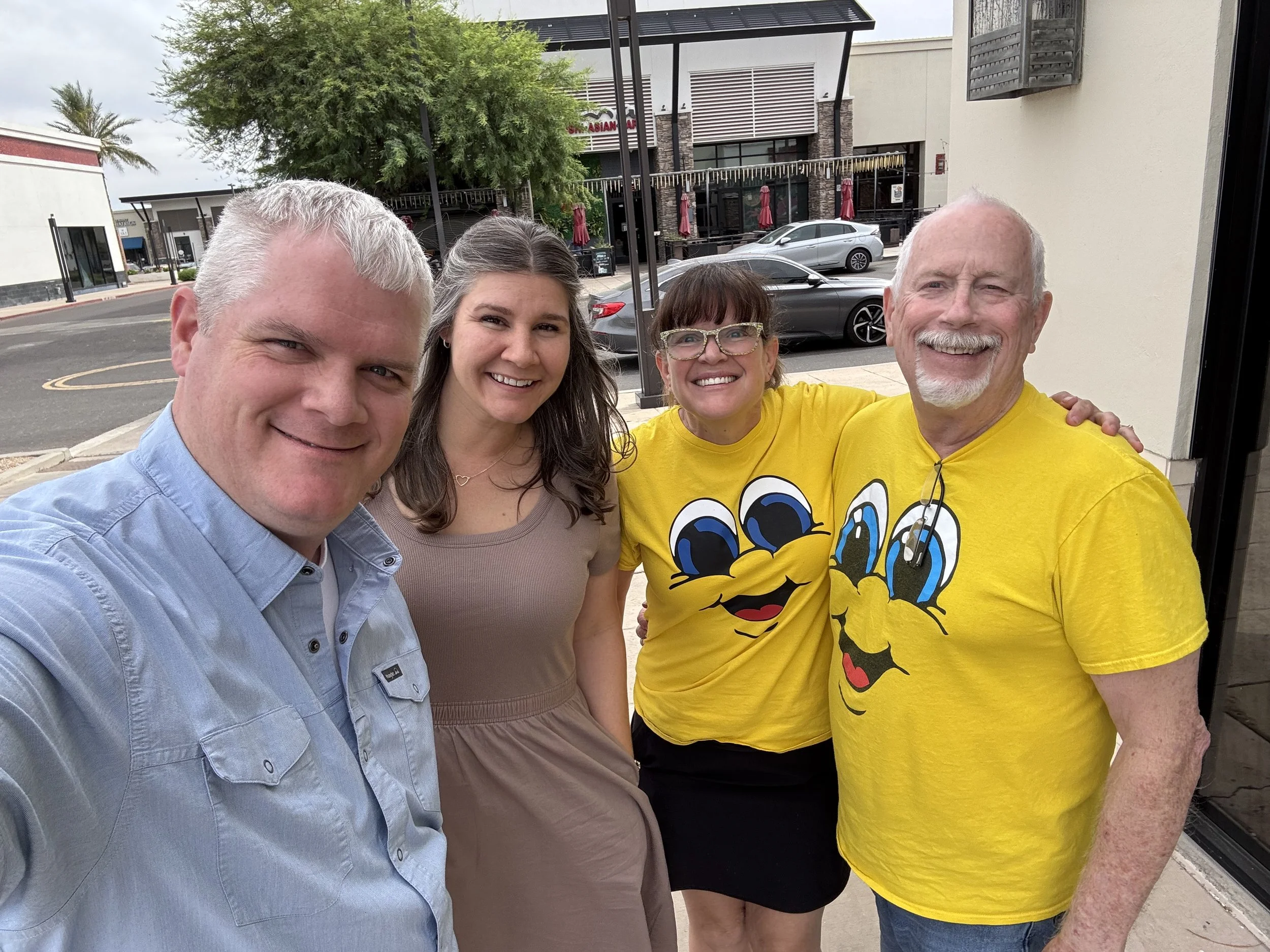 This is a photo of amazing children's ministers at Harvest Church in Arizona. The yellow shirts are for BGMC.