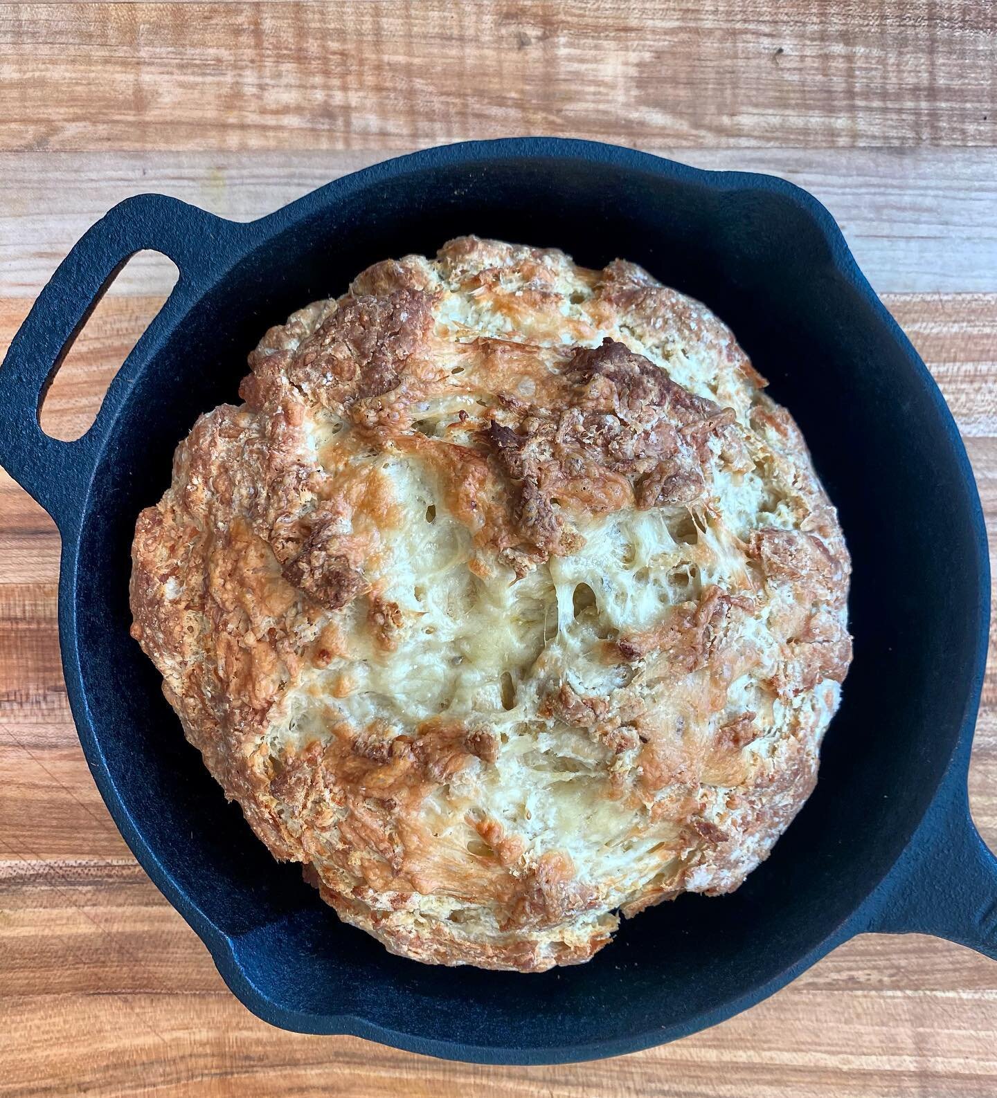 i love st patrick&rsquo;s day because it&rsquo;s an excuse to eat lots of soda bread. this one is loaded with irish cheddar. make it with me this sunday during my st patrick&rsquo;s day cooking class! we&rsquo;ll also be making a fun take on ☘️ class