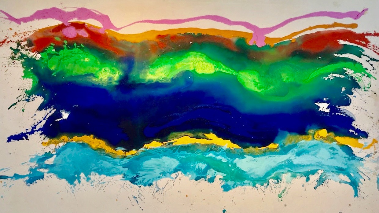 Pat Lipsky, White Space, 1969, Acrylic on Canvas, 70 x 109 inches