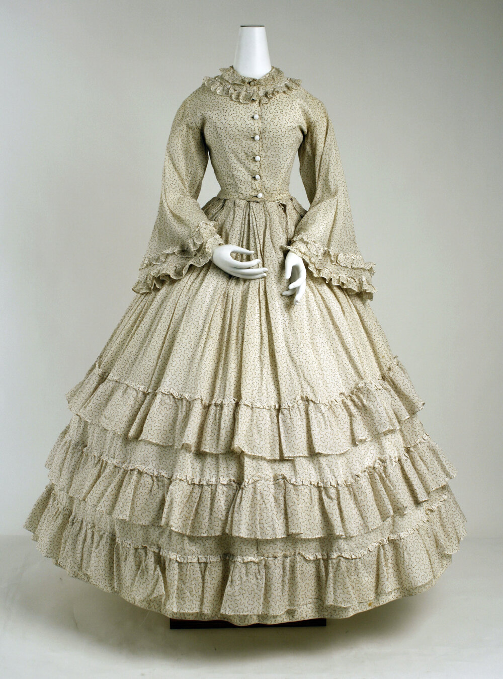 Dress, c. 1860. European. Metropolitan Museum of Art (source).